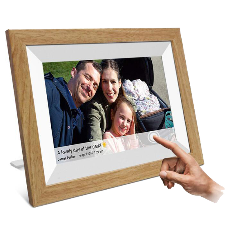 10-1-אינטש-wifi-cloud-digital-photo-frame-ios-Android-APP-remote-digital-photo-frame-wooden