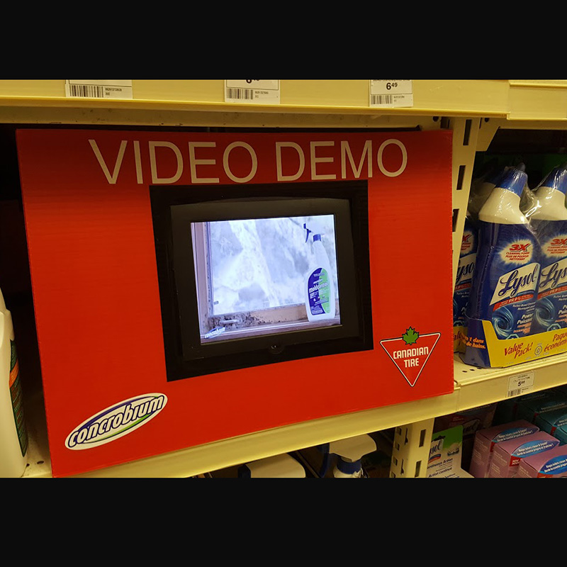 media display video greeting